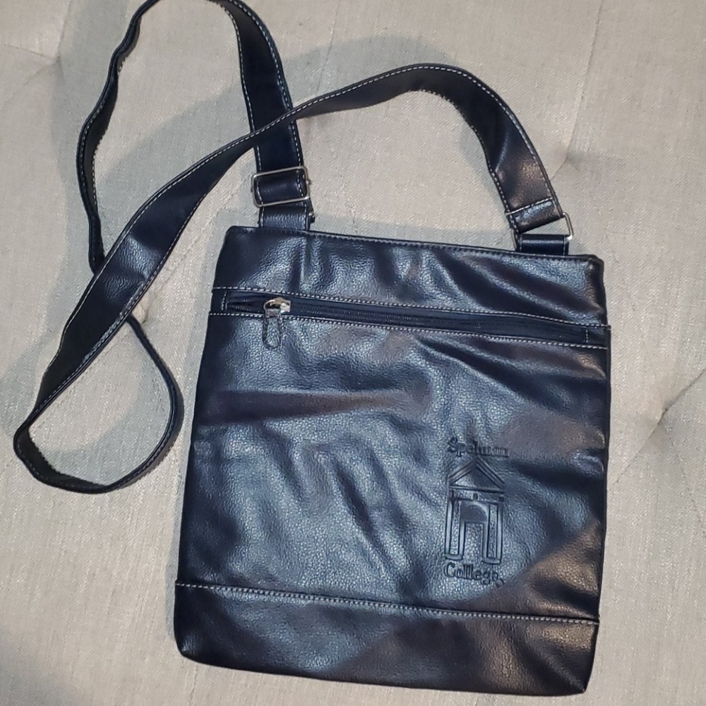 Spelman College Crossbody Bag Logo Embossed